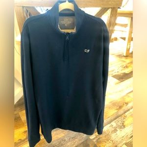 Vineyard Vines Boys  1/4 zip sweater . Size XLG . Navy Blue